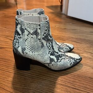Steve Madden Jain Snakeskin Booties